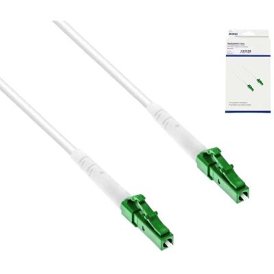 DINIC Anschlusskabel für Glasfaser-Router, Simplex, OS2, LC/APC 8° auf LC/APC 8° 30m DINIC Anschlusskabel für Glasfaser-Router, Simplex, OS2, LC/APC 8° auf LC/APC 8° 30m