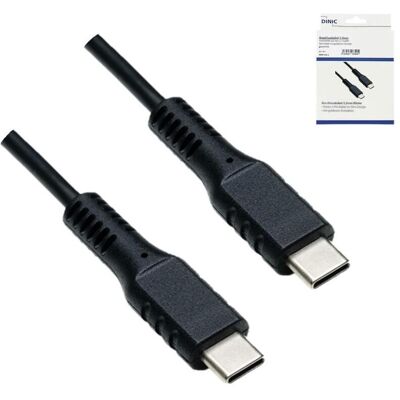 DINIC USB-C Ladekabel, 1,5 m, 60 W, 3 A, Schwarz DINIC USB-C Ladekabel, 1,5 m, 60 W, 3 A, Schwarz