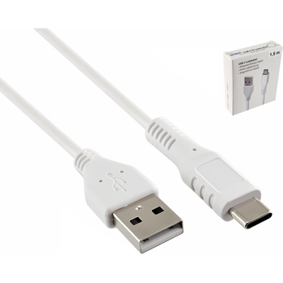 DINIC USB C auf A Ladekabel 1,50m, weiß DINIC USB C auf A Ladekabel 1,50m, weiß