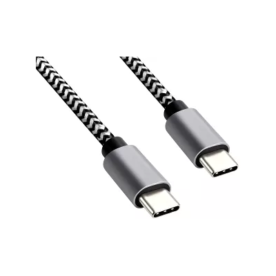 DINIC USB Typ C auf C Ladekabel, HQ Alu Stecker, 60W, Nylon, Space Grey, 1,00 m, Aktionsbox DINIC USB Typ C auf C Ladekabel, HQ Alu Stecker, 60W, Nylon, Space Grey, 1,00 m, Aktionsbox