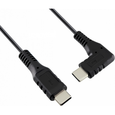 DINIC USB Typ C auf C 90°, Ladekabel, 0,3 cm, schwarz DINIC USB Typ C auf C 90°, Ladekabel, 0,3 cm, schwarz