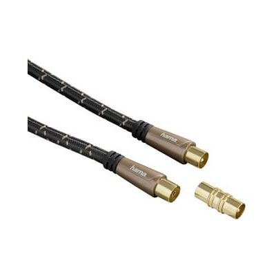 Hama Antennen-Kabel, Koax-Stecker - Koax-Kupplung, Metall, verg., 10,0 m, 120 dB (00122428) Hama Antennen-Kabel, Koax-Stecker - Koax-Kupplung, Metall, verg., 10,0 m, 120 dB (00122428)