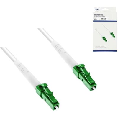DINIC Anschlusskabel für Glasfaser-Router, LCA-LCA, Simplex, OS2, LC/APC 8° auf LC/APC 8°, LSZH, 2m DINIC Anschlusskabel für Glasfaser-Router, LCA-LCA, Simplex, OS2, LC/APC 8° auf LC/APC 8°, LSZH, 2m
