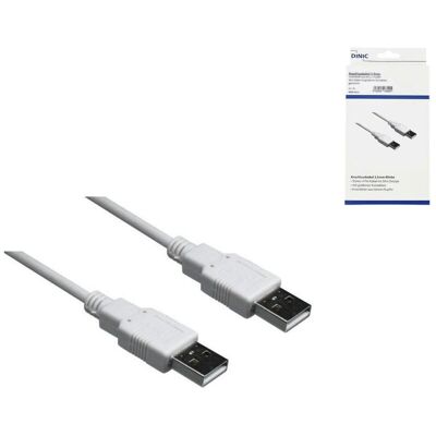 DINIC USB 2.0 Hi-Speed Kabel A auf A Stecker, 1,80m DINIC USB 2.0 Hi-Speed Kabel A auf A Stecker, 1,80m