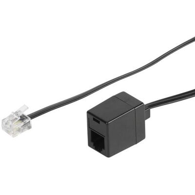 Vivanco RJ11 Verlängerung, RJ11-Kupplung 4p2c auf RJ11-Stecker 4p2c, 6m (45118) Vivanco RJ11 Verlängerung, RJ11-Kupplung 4p2c auf RJ11-Stecker 4p2c, 6m (45118)