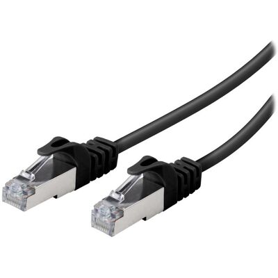 SBS S/FTP CAT 6a Netzwerkkabel, 0,5m, schwarz SBS S/FTP CAT 6a Netzwerkkabel, 0,5m, schwarz