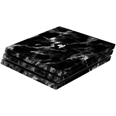 Software Pyramide 97302 Black Marble für PS4 Pro Konsolen-Skin Software Pyramide 97302 Black Marble für PS4 Pro Konsolen-Skin