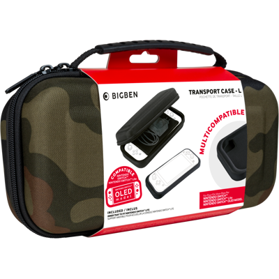 Bigben Switch Transport Case, Camo Green Bigben Switch Transport Case, Camo Green