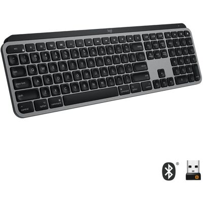 Logitech MX Keys for Mac space grau Gaming-Tastatur Logitech MX Keys for Mac space grau Gaming-Tastatur