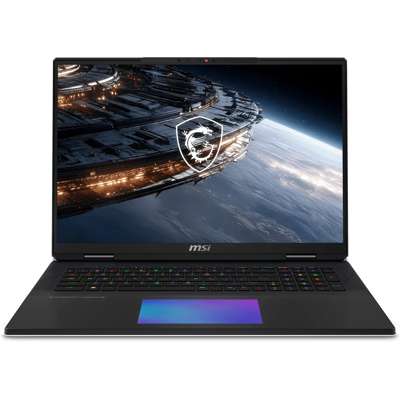 MSI Titan 18 HX A2WJ-1087, Schwarz/Silber, 18 Zoll, UHD+, Intel Core Ultra 9 290HX Plus, 64 GB, 2 TB Notebook MSI Titan 18 HX A2WJ-1087, Schwarz/Silber, 18 Zoll, UHD+, Intel Core Ultra 9 290HX Plus, 64 GB, 2 TB Notebook