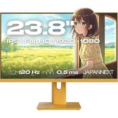 JapanNext JN-I238FHD120F-HSP-YE, Gelb, 23,8 Zoll, Full HD, IPS, 120 Hz, 0,5 ms Gaming-Monitor JapanNext JN-I238FHD120F-HSP-YE, Gelb, 23,8 Zoll, Full HD, IPS, 120 Hz, 0,5 ms Gaming-Monitor