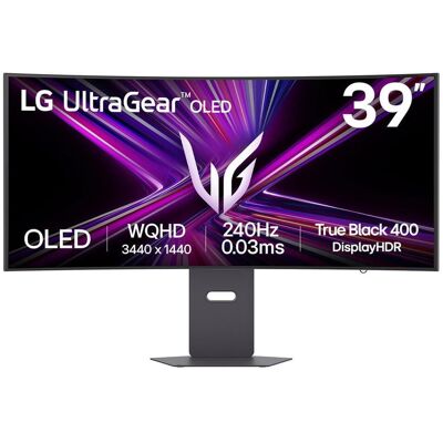 LG UltraGear 39GX900A-B.AEU, Schwarz, 39 Zoll, Curved, WQHD, OLED, 240 Hz, 0,03 ms Gaming-Monitor LG UltraGear 39GX900A-B.AEU, Schwarz, 39 Zoll, Curved, WQHD, OLED, 240 Hz, 0,03 ms Gaming-Monitor
