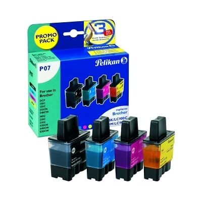 Pelikan P07 - Brother LC900 MultiPack BK/C/M/Y Druckerpatrone Pelikan P07 - Brother LC900 MultiPack BK/C/M/Y Druckerpatrone