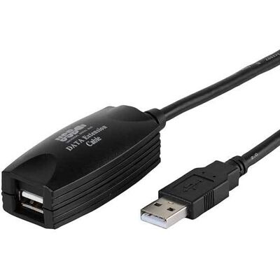 Vivanco Aktives USB 2.0 Verlägerungskabel mit integrierter Signalverstärkung, 5m (45282) Vivanco Aktives USB 2.0 Verlägerungskabel mit integrierter Signalverstärkung, 5m (45282)