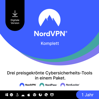 NordVPN Komplett 10 Geräte 1 Jahr NordVPN Komplett 10 Geräte 1 Jahr