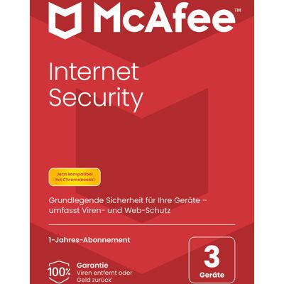 Mcafee Internet Security 3 Geräte, 1-Jahres-Abonnement Mcafee Internet Security 3 Geräte, 1-Jahres-Abonnement