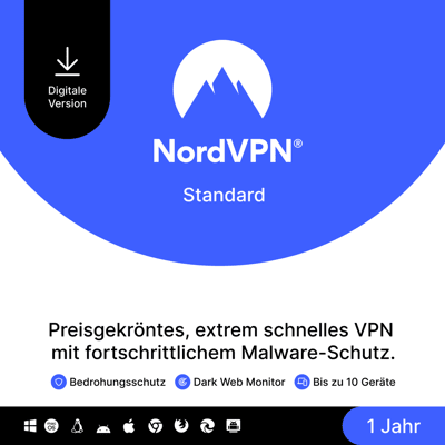 NordVPN Standard 10 Geräte 1 Jahr NordVPN Standard 10 Geräte 1 Jahr
