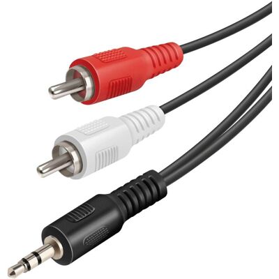 Vivanco 3,5-mm-Klinken-/Cinch-Audiokabel, 5m Vivanco 3,5-mm-Klinken-/Cinch-Audiokabel, 5m