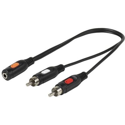 Vivanco 3/41-N Kabel 0,2m schwarz (41043) Vivanco 3/41-N Kabel 0,2m schwarz (41043)