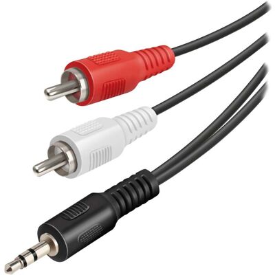 Vivanco 3,5-mm-Klinken-/Cinch-Audiokabel, 1,5m Vivanco 3,5-mm-Klinken-/Cinch-Audiokabel, 1,5m
