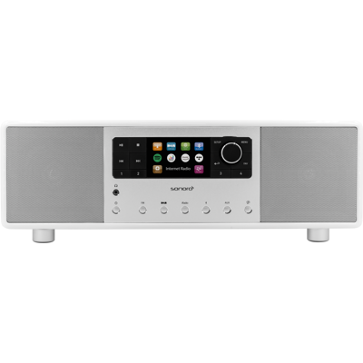 Sonoro Primus Stereo Musiksystem - Weiß - Kraftvoller Klang - Stereo System Sonoro Primus Stereo Musiksystem - Weiß - Kraftvoller Klang - Stereo System
