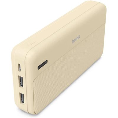 Hama "Power Pack ""Pocket 20"", 20000mAh, Ausgänge: 2x USB-A, Sand (00201775)" Hama "Power Pack ""Pocket 20"", 20000mAh, Ausgänge: 2x USB-A, Sand (00201775)"