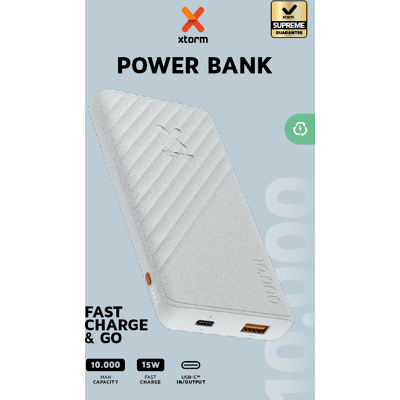Xtorm Powerbank 10.000mAh Weiß - Modell Go2, Schnelles Laden Xtorm Powerbank 10.000mAh Weiß - Modell Go2, Schnelles Laden