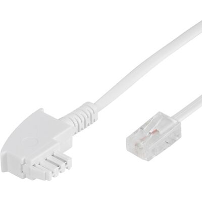 Vivanco DSL Anschlusskabel, TAE-F-Stecker auf RJ45-Stecker 8p8c, 1m (45054) Vivanco DSL Anschlusskabel, TAE-F-Stecker auf RJ45-Stecker 8p8c, 1m (45054)