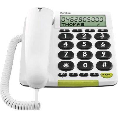 Doro PhoneEasy 312cs Weiß Schnurgebundenes Telefon Doro PhoneEasy 312cs Weiß Schnurgebundenes Telefon