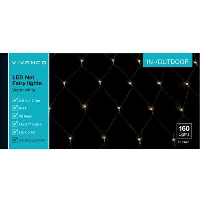 Vivanco Out-Indoor (160 Lichter) OLC-160-G (38047) Lichternetz Vivanco Out-Indoor (160 Lichter) OLC-160-G (38047) Lichternetz