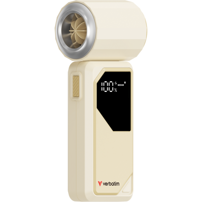 Verbatim Cool 'n' Go AirJet Weiß/Silber Handventilator Verbatim Cool 'n' Go AirJet Weiß/Silber Handventilator