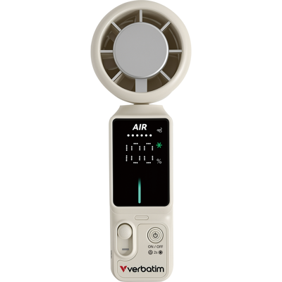 Verbatim Cool 'n' Go Ice Touch Pro Weiß/Silber Handventilator Verbatim Cool 'n' Go Ice Touch Pro Weiß/Silber Handventilator