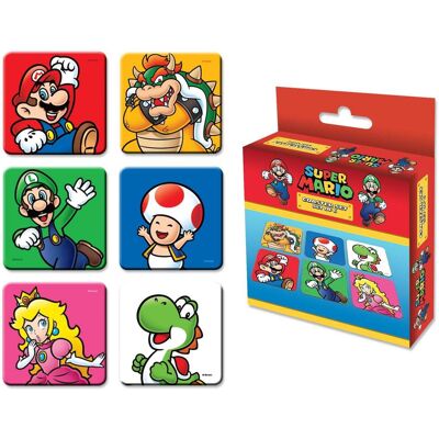 Super Mario Mario and Crew 6er Untersetzer Super Mario Mario and Crew 6er Untersetzer