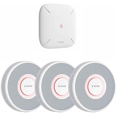 X-Sense XS0B-MR31 3x 1 RF-Rauchmelder-Set mit Basisstation X-Sense XS0B-MR31 3x 1 RF-Rauchmelder-Set mit Basisstation