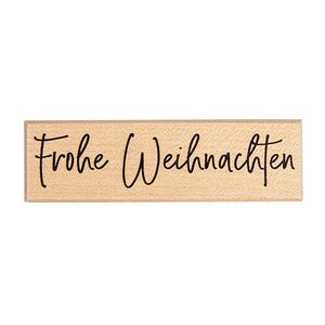 Rayher Weihnachtsstempel - Frohe Weihnachten - 3,0x10,0 cm Rayher Weihnachtsstempel - Frohe Weihnachten - 3,0x10,0 cm