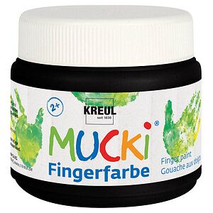 KREUL MUCKI Fingerfarbe schwarz 150,0 ml, 1 St. KREUL MUCKI Fingerfarbe schwarz 150,0 ml, 1 St.