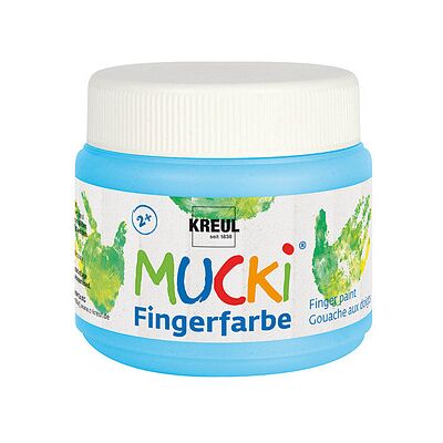 KREUL MUCKI Fingerfarbe hellblau 150,0 ml, 1 St. KREUL MUCKI Fingerfarbe hellblau 150,0 ml, 1 St.