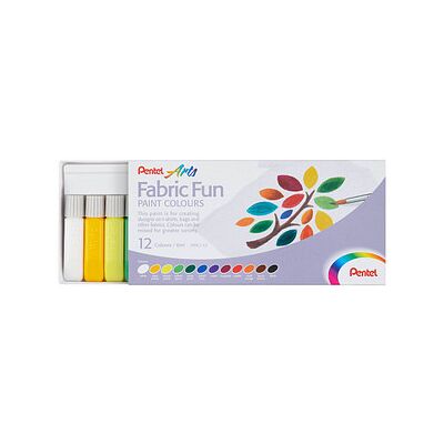 Pentel Arts FFPC1-12 Stoffmalfarbe farbsortiert 12 x 6,0 ml, 1 St. Pentel Arts FFPC1-12 Stoffmalfarbe farbsortiert 12 x 6,0 ml, 1 St.