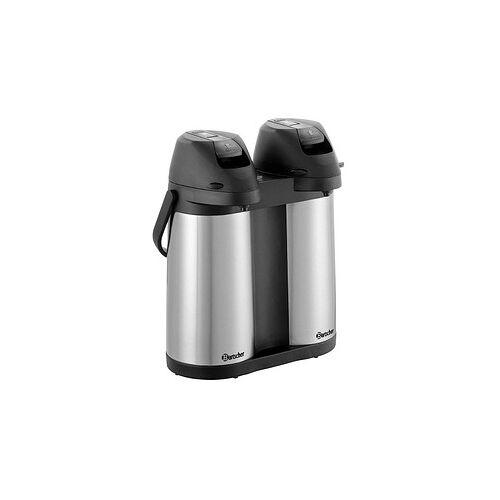 Bartscher Isolierkannen Duo 1,9L-ST schwarz, silber 2x 1,9 l, 1 St.