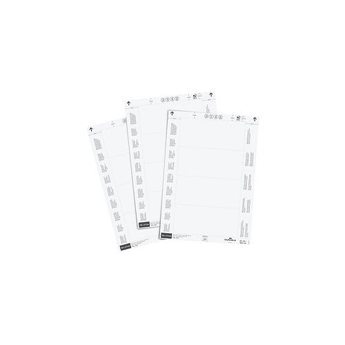 DURABLE Einsteckschilder für Kennzeichnungstaschen 6,7 x 15,0 cm, 80 St.