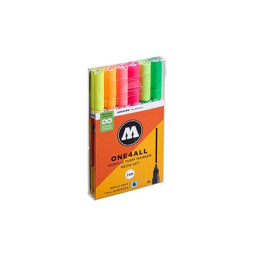 MOLOTOW One4All Acrylstifte farbsortiert 2,0 mm, 6 St.