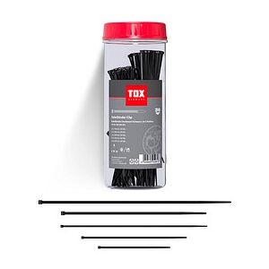 TOX Kabelbinder Set 500 Stück Schwarz