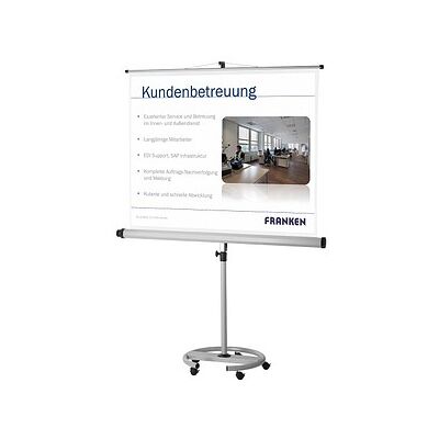 Franken Tragbare Projektionsleinwand 150x150cm - Format 1:1 Franken Tragbare Projektionsleinwand 150x150cm - Format 1:1