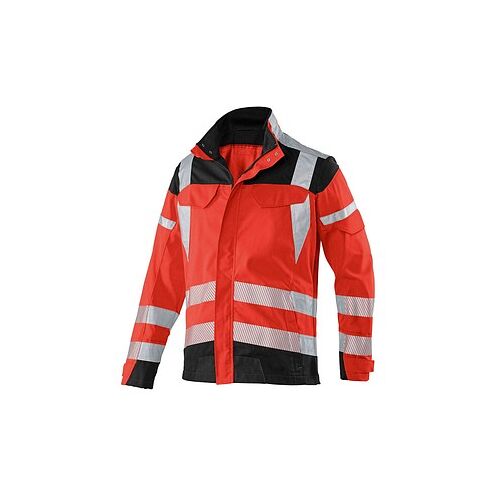 KÜBLER® unisex Warnjacke REFLECTIQ rot, schwarz Größe 48