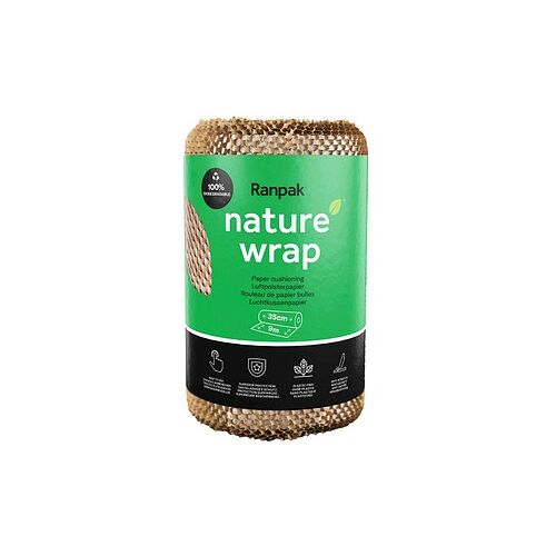 Ranpak® Waben-Packpapier NatureWrap 35,0 cm x 9,0 m braun, 1 Rolle