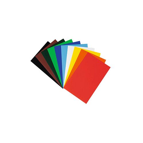 folia Buntpapier gummiert farbsortiert 80 g/qm 50 St.