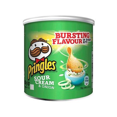 Pringles Sour Cream & Onion Chips - 12x40g Pringles Sour Cream & Onion Chips - 12x40g