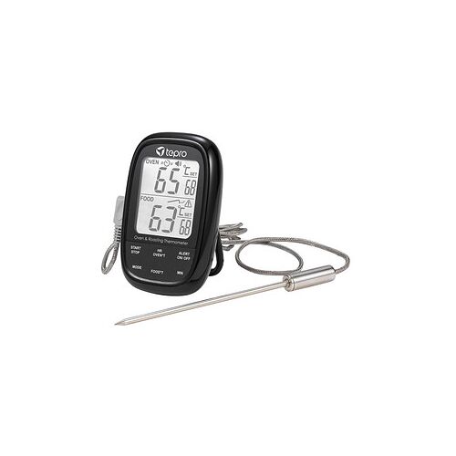 tepro Dual-Sensor Kerntemperatur-Lebensmittelthermometer schwarz