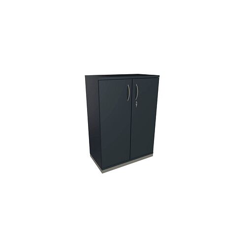 fm Aktenschrank Sidney, 4260429764723 lavagrau 2 Fachböden 80,0 x 44,2 x 113,3 cm