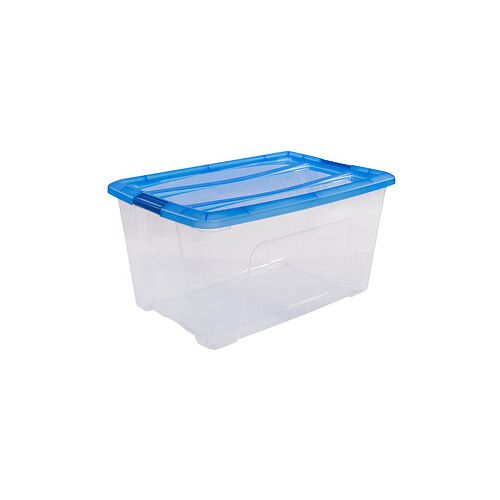 IRIS Ohyama Clear NTB Aufbewahrungsbox 45,0 l transparent, blau 39,5 x 57,5 x 30,5 cm, 1 St.